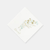 Aqua Champagne Cheers Verloving Trouwfeest Servetten (Hoek)