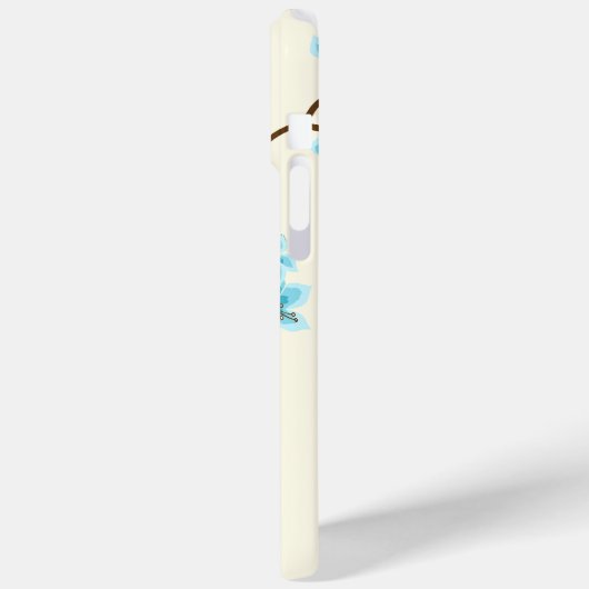 Aqua Cherry Blossingboom Case-Mate iPhone Case (Achterkant / Links)