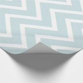 Aqua Chevron Cadeaupapier (Hoek)