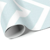 Aqua Chevron Cadeaupapier (Rol Hoek)