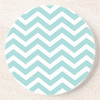 Aqua Chevron Onderzetters