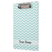 Aqua chevron patroon klembord (Links)