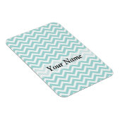 Aqua chevron patroon magneet (Rechterzijde)