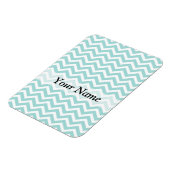 Aqua chevron patroon magneet (Linkerzijde)