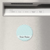 Aqua chevron patroon magneet (Insitu (Vaatwasser))