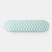 Aqua chevron patroon persoonlijk skateboard (Horizontaal)