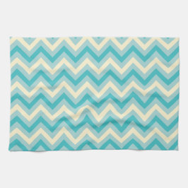 Aqua Chevron Theedoek