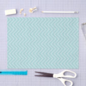 Aqua Chevron Tissuepapier (Craft)