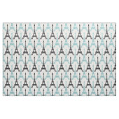 Aqua Chic Eiffeltoren patroon Stof (Fat Quarter)