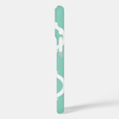 Aqua Chic Marokkaans Lattice Patroon Case-Mate iPhone Case (Achterkant / Links)