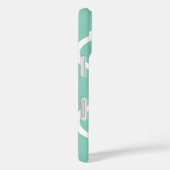 Aqua Chic Marokkaans Lattice Patroon Case-Mate iPhone Case (Achterkant / Rechts)