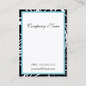 Aqua Chic-Visitekaartjes Visitekaartje (Achterkant)