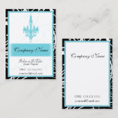 Aqua Chic-Visitekaartjes Visitekaartje (Voorkant / Achterkant)