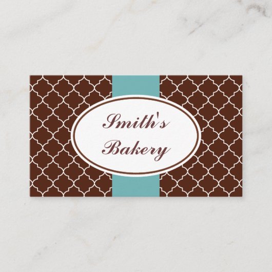 Aqua Chocolade Visitekaartje (Voorkant)