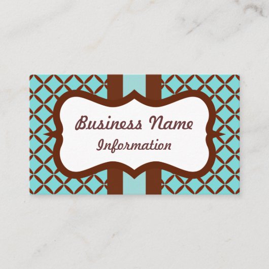 Aqua Chocolade Visitekaartje (Voorkant)