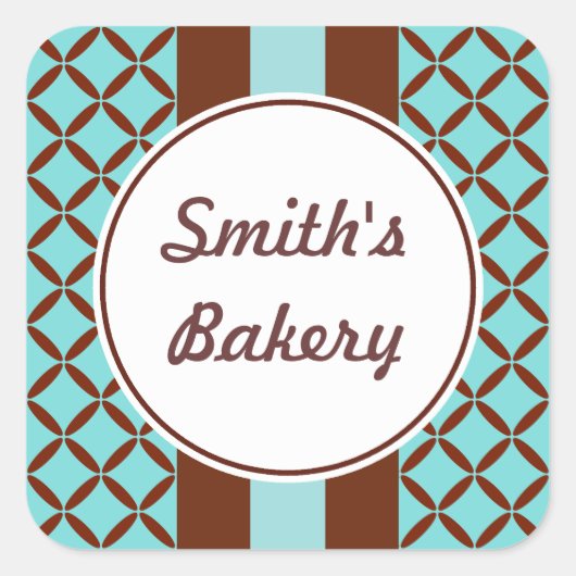 Aqua Chocolate Sticker (Voorkant)