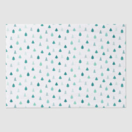 Aqua Christmas Tree Tissue Paper Tissuepapier