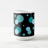 Aqua Circles en Stippen Koffiemok (Center)