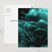 Aqua Close Up of a Double Begonia Briefkaart (Voorkant / Achterkant)