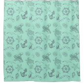 Aqua Coastal Zee Life Douchegordijn (Voorkant)