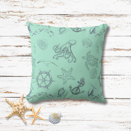 Aqua Coastal Zee Life Kussen