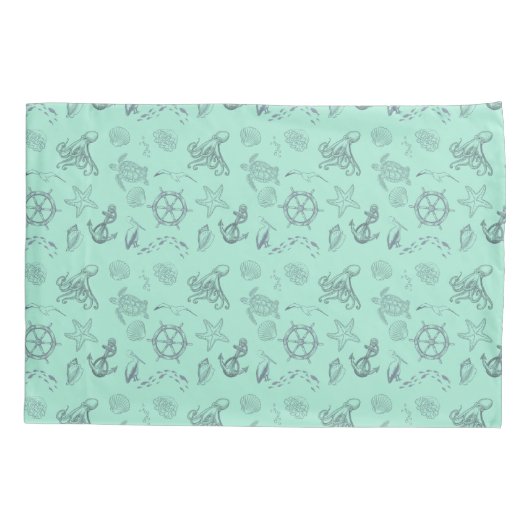 Aqua Coastal Zee Life Kussensloop (Achterkant)