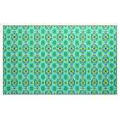 Aqua, Cobalt Blue en Yellow Tie Dye Pattern Stof (Yard (91,4 cm))