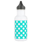 Aqua Color Polka Dots Waterfles (Links)
