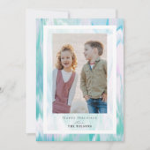 Aqua Colors met kerstfeestdag Kaart (Voorkant)