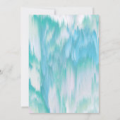 Aqua Colors met kerstfeestdag Kaart (Achterkant)