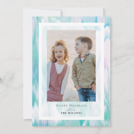 Aqua Colors met kerstfeestdag Kaart