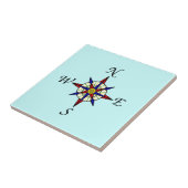 Aqua Compass-Roos Tegeltje (Zijkant)