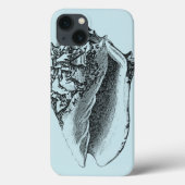 Aqua Conch Shell Case-Mate iPhone Case (Achterkant)