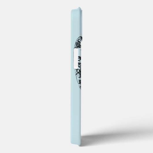 Aqua Conch Shell Case-Mate iPhone Case (Achterkant / Rechts)