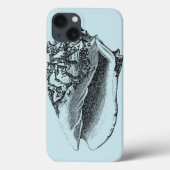 Aqua Conch Shell Case-Mate iPhone Case (Achterkant)