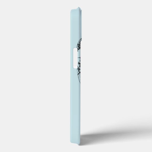 Aqua Conch Shell Case-Mate iPhone Case (Achterkant / Rechts)