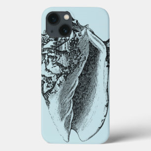 Aqua Conch Shell iPhone 13 Hoesje
