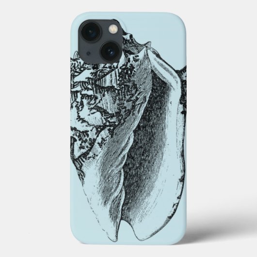 Aqua Conch Shell Case-Mate iPhone Case (Achterkant)