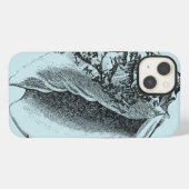 Aqua Conch Shell iPhone Hoesje (Achterkant horizontaal)