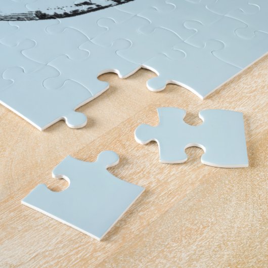 Aqua Conch Shell Legpuzzel (Zijkant)