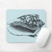 Aqua Conch Shell Muismat (Met muis)