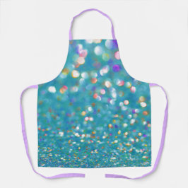 Aqua Confetti All-Over Print Schort
