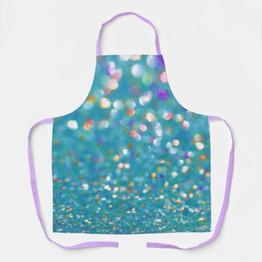 Aqua Confetti All-Over Print Schort (Voorkant)