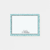 Aqua Confetti Stippen Post-it® Notes (Voorkant)