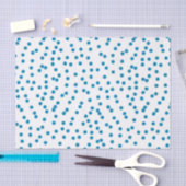 Aqua Confetti Stippen Tissuepapier (Craft)