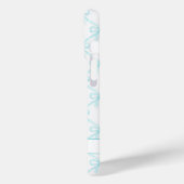 Aqua Coquette Watercolor Boogjes Case-Mate iPhone Case (Achterkant / Links)