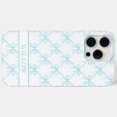 Aqua Coquette Watercolor Boogjes Case-Mate iPhone Case (Achterkant (horizontaal))