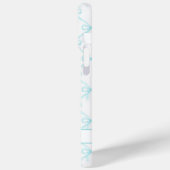 Aqua Coquette Watercolor Boogjes Case-Mate iPhone Case (Achterkant / Links)