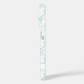 Aqua Coquette Watercolor Boogjes Case-Mate iPhone Case (Achterkant / Links)