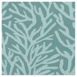Aqua Coral Blauwgroen Oceaan Kust Stof